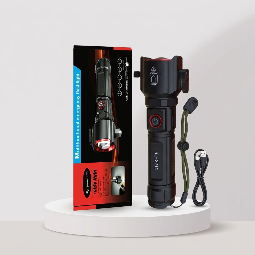 Super Bright Multifunctional Emergency Flashlight – Portable LED Light