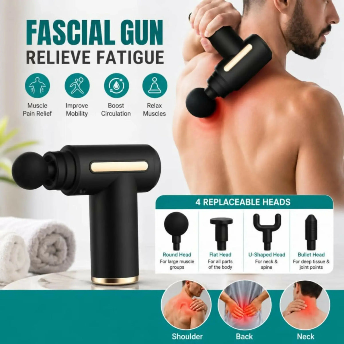 Portable Mini Massage Gun Muscle Massager