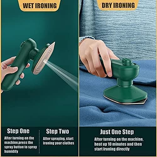 Portable Steam Iron – Compact Travel Clothes Steamer & Wrinkle Remover